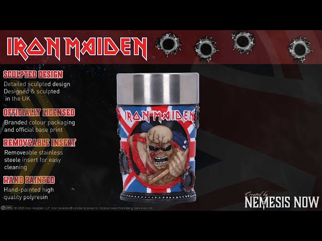 Vídeo relacionado con Nemesis Now Iron Maiden The Trooper - Cáliz (19,5 cm), color rojo