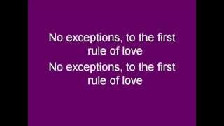 The First Rule of Love Music Video