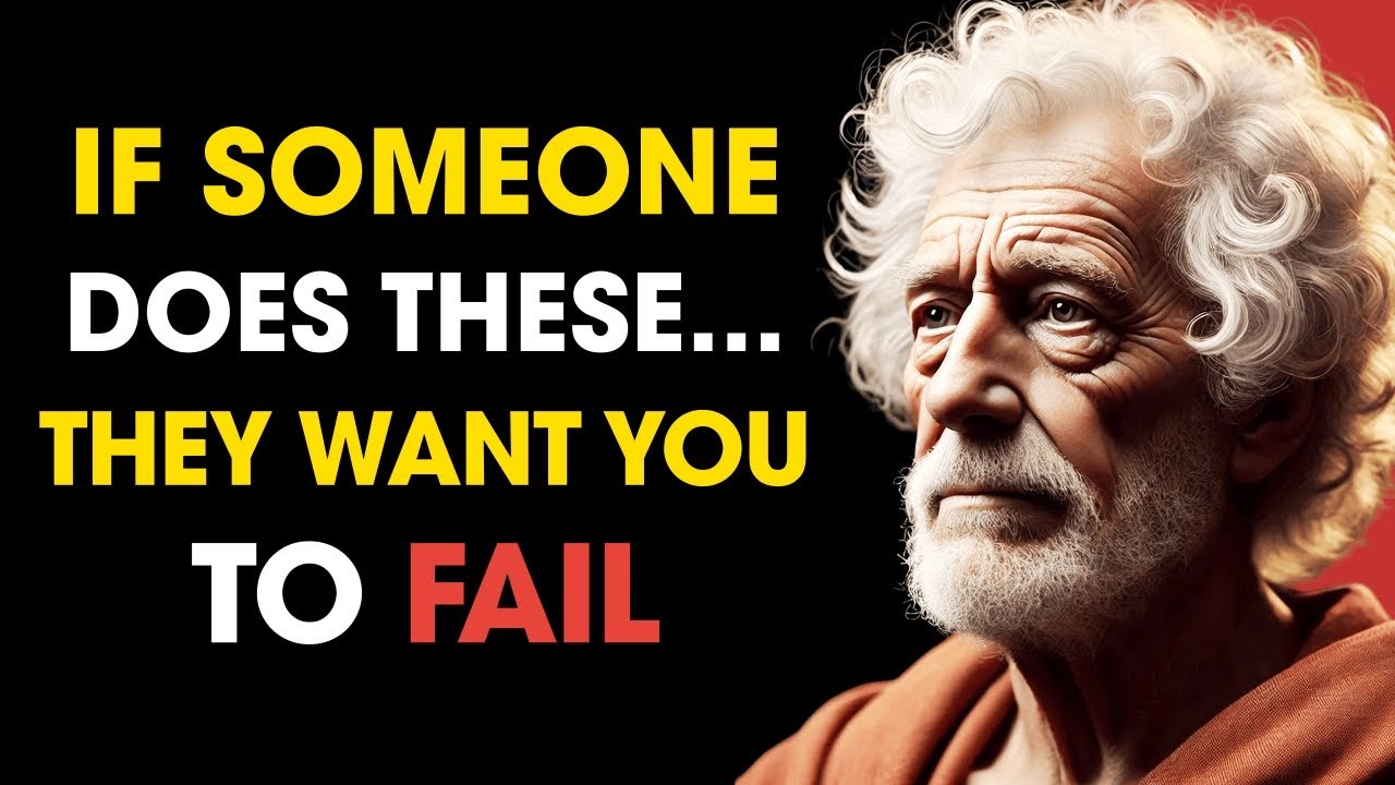 7 Signs Someone Secretly WANTS You to FAIL | Stoic Philosophy