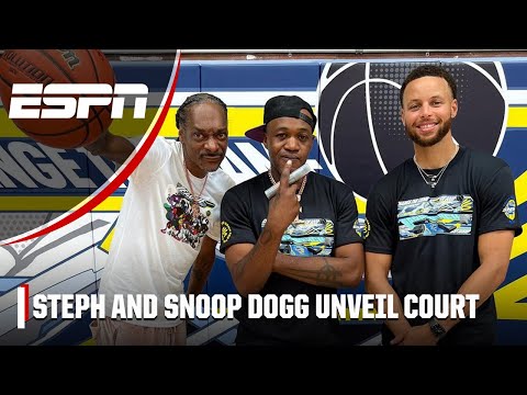 Steph Curry and Snoop Dogg unveil new basketball court ???? | NBA Today