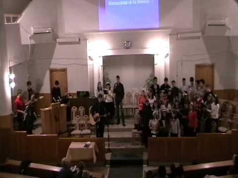 "Vrednic esti sa fii laudat" - Grupul de inchinare + Corul de Adolescenti si Tineri.