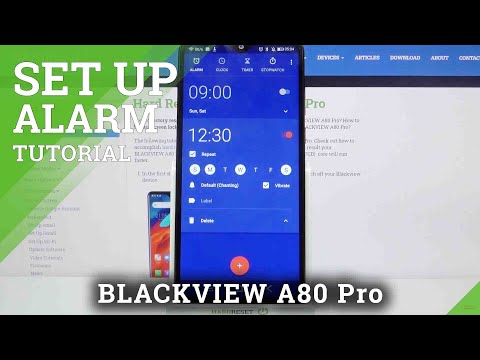 How to Set Up an Alarm Clock in Blackview A80 Pro -Operate Alarm Settings