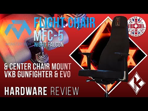Hardware Review [4K] Monstertech Flight Chair MFC 5 & Center Mounts | VKB Gunfighter Setup