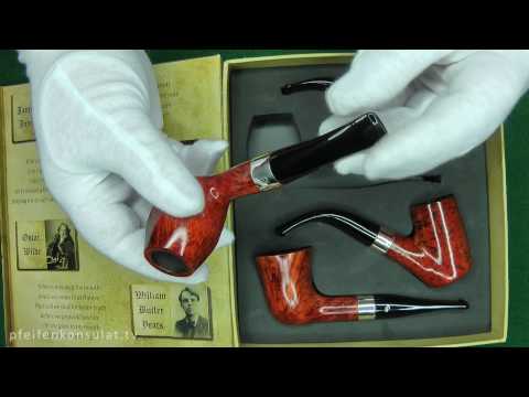 Peterson "The Writers Collection" 4er Set Limited Edition smooth 9mm 3961 @Pipe-Embassy.com