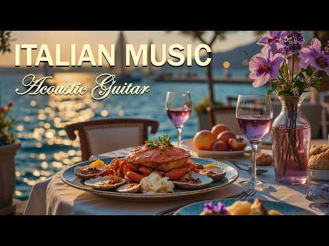 Chill Italian Melodies 🍋 Lake Como Serenity & Relaxing Background Guitar