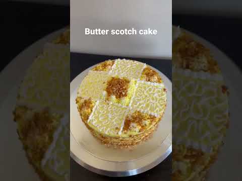 # butter scotch cake with butterscotch praline # Nitas cake n bake