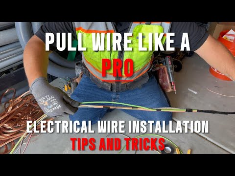 Electrical Wire Pulling Like A MASTER ELECTRICIAN!