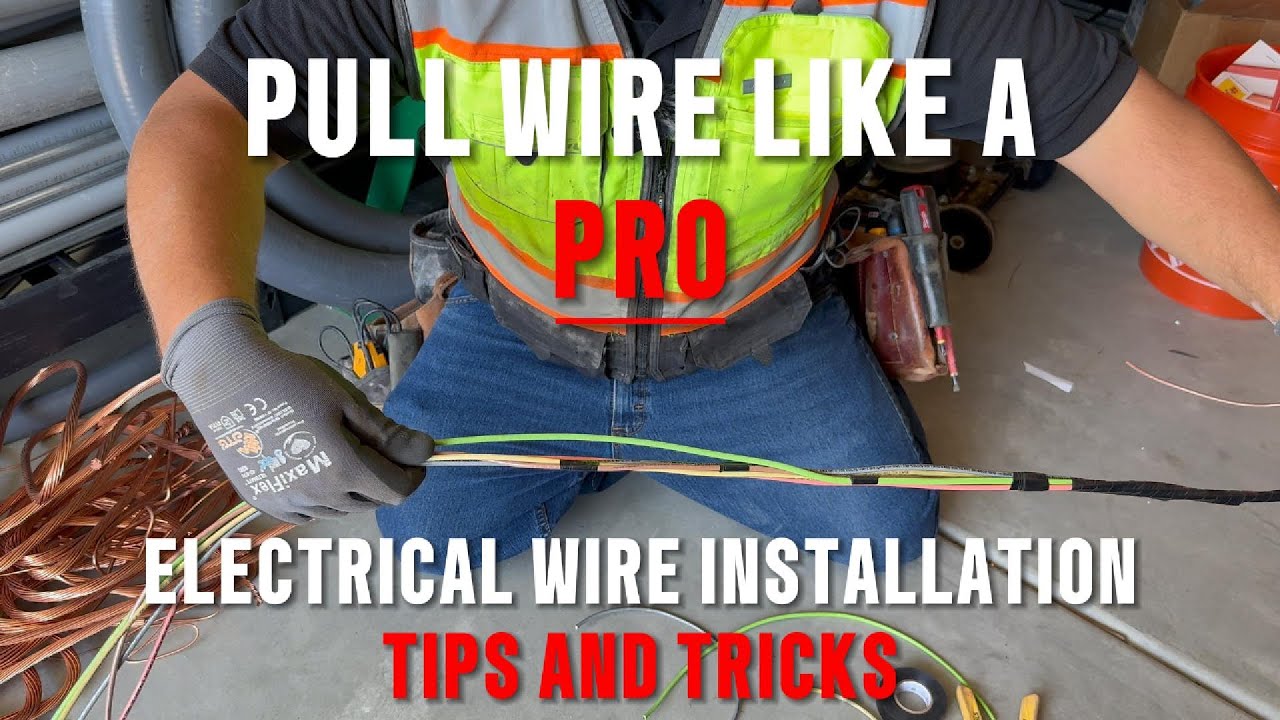 Electrical Wire Pulling Like A MASTER ELECTRICIAN!