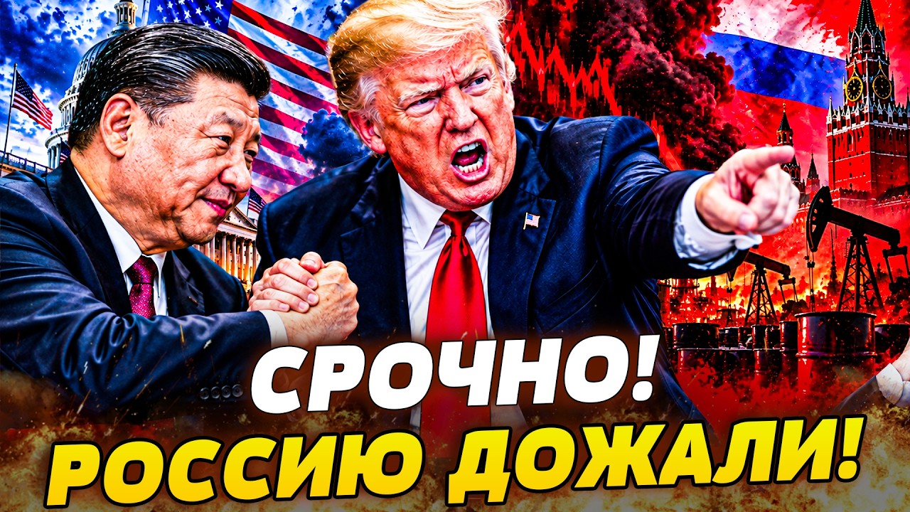 💥3 МИНУТЫ НАЗАД! ТРАМП ЗАСТАВИЛ КИТАЙ ДОЖАТЬ РФ! СИ ПОШЕЛ НА СТРАШНОЕ: ПЕКИН ?
