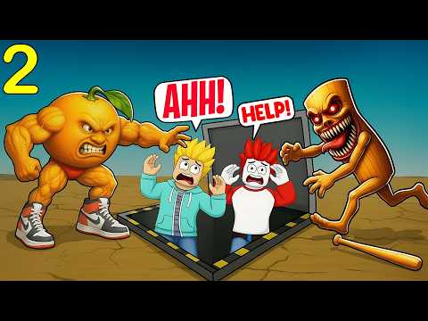 Finally We SURVIVED The BRAINROT MONSTER In a BUNKER 👺👺 Khaleel and Motu Gameplay