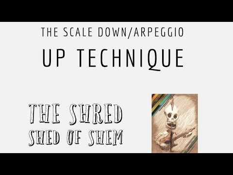 The scale down/arpeggio up technique for neoclassical shred gainz!