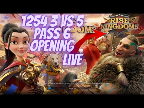 1254 3 vs 5 Pass 6 Opening! 3 IMPERIUM KINGDOMS - Rise of Kingdoms Strife of the Eight