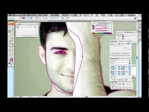 Gradient Mesh Tool Portrait - Adobe Illustrator Tutorial