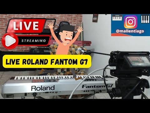 LIVE ROLAND FANTOM G7 (COM TIAGO MALLEN) MUITO RECURSO EM UM TECLADO SÓ #livestream #lroland  #live