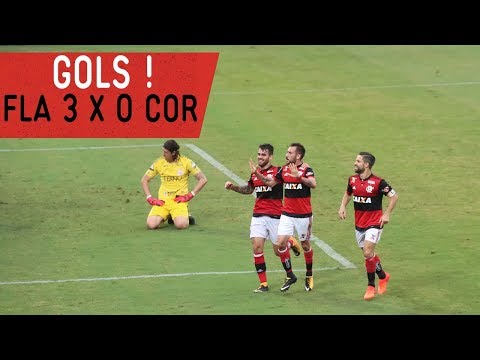 Gols! Flamengo 3 x 0 Corinthians