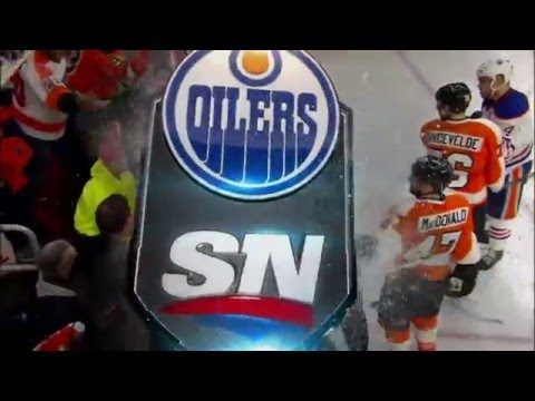Simmonds, Maroon, Pardy, White, Kassian, Gudas and... - Flyers vs Oilers war, 03 march 2016