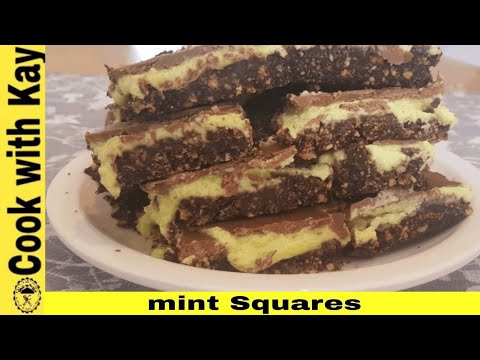 Mint squares| Cook with Kay | Mint squares recipe |