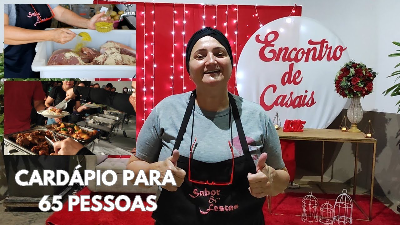 Cardápio para encontro de casais