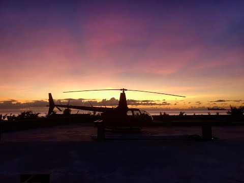 Low flying over water in Saipan