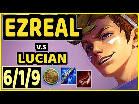 ATTILA (EZREAL) vs LUCIAN - 6/1/9 KDA BOTTOM ADC GAMEPLAY - EUW Ranked GRANDMASTER