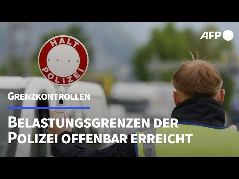 Grenzkontrollen: Polizei-Gewerkschaft warnt vor Belastungsgrenze | AFP