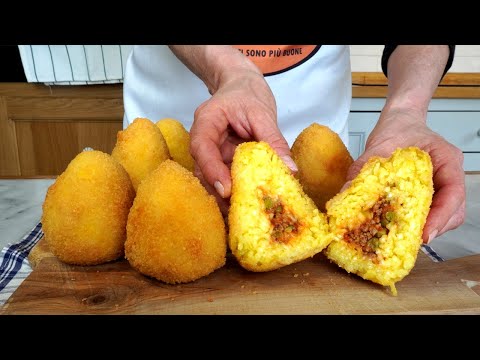 ARANCINI DI RISO AL RAGÙ!!! Ricetta Siciliana Facile - Rice Arancini with Ragù Sicilian Easy Recipe