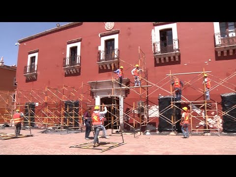 Rehabilitan fachada de la presidencia municipal de Fresnillo
