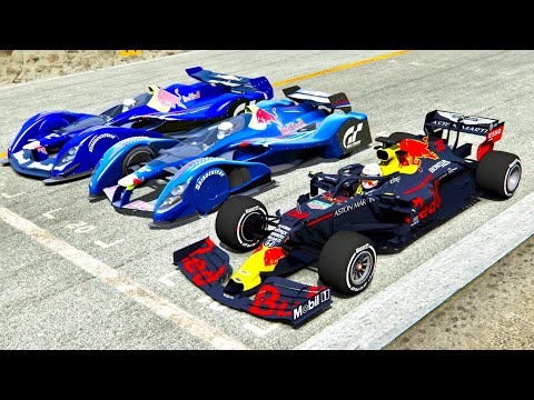 Red Bull F1 2020 vs Red Bull X2010 vs Red Bull X2014 - Old Monza