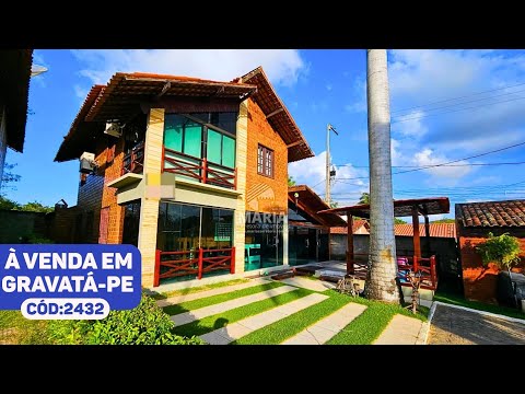 CASA À VENDA EM CONDOMÍNIO FECHADO GRAVATÁ-PE COM ÓTIMA ESTRUTURA! #casaavenda 