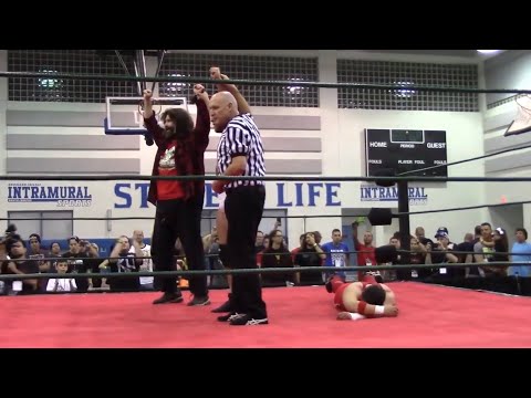 WWE Hardcore Pro Wrestling Legend Mick Foley gives Joey Bricco "Mr. Socko" Mandible Claw