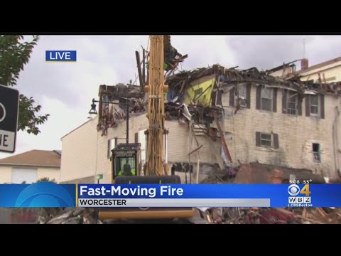 Large Fire Rips Through Multi-Story Building In Worcester