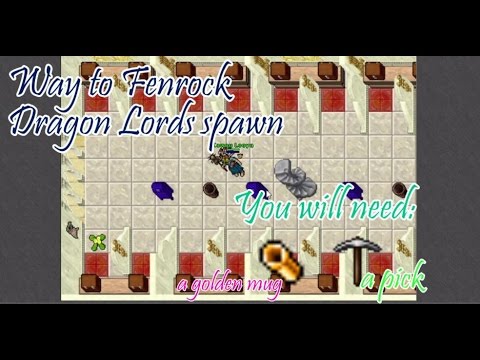 Way to Fenrock Dragon Lords - Tibia