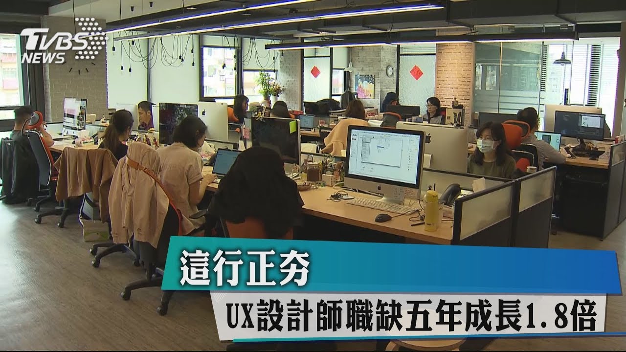 這行正夯 UX設計師職缺5年成長1.8倍