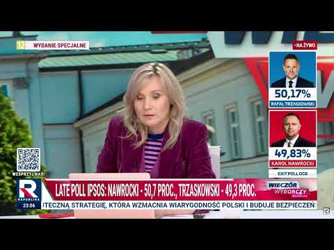 Zmiana lidera w sondażu Late Poll Ipsos | Wieczór Wyborczy Republiki