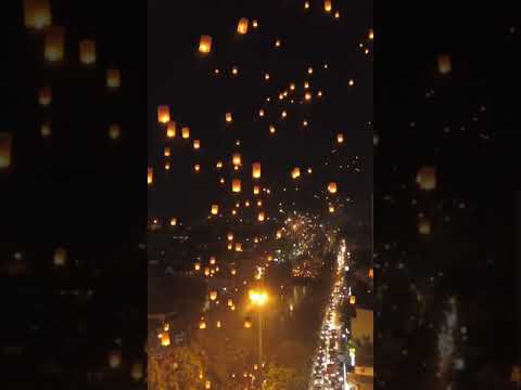 Craft paper sky lantern balloon