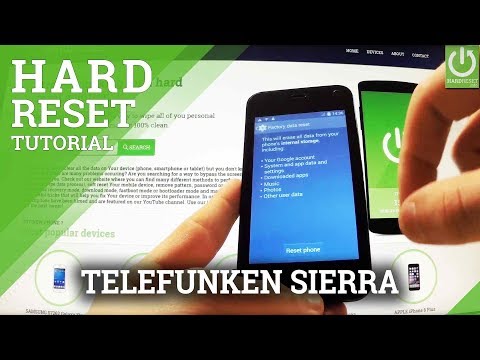 How to Hard Reset TELEFUNKEN Sierra - Erase Everything / Restore