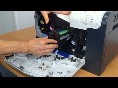 Tonerwechsel bei HP Color Laserjet CP 3520 / 3525 (DN/N/X)