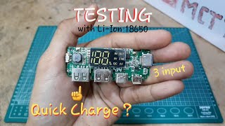 Ampere Testing Modul Power Bank 3 input || Type-C || Micro USB || Lightning