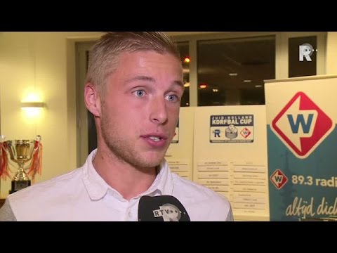 Daan de Groot won vorig jaar met HKV Ons Eibernest de Zuid-Holland Korfbal Cup