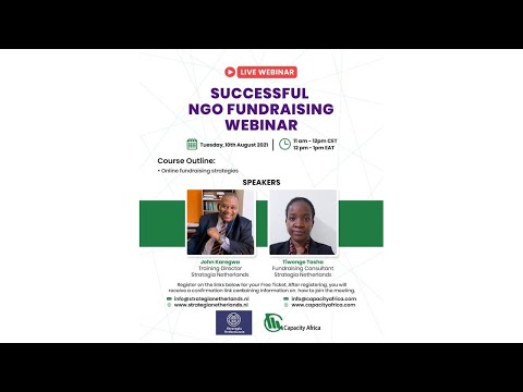 Online Fundraising Strategies Webinar by Strategia Netherlands