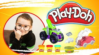 Play Doh Chompin Monster Truck Playset | UNBOXING- REVIEW- MASSINHA  atividade infantil kids *2022*