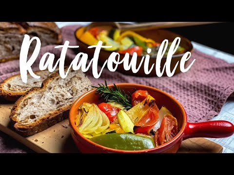 Veganes Gemüse Ratatouille - Ofen Rezept mit herrlichen Röstaromen - schnell und einfach!