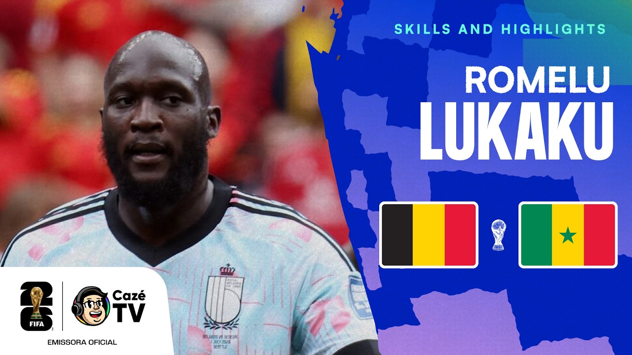 ENTROU E MUDOU O JOGO! TODOS OS LANCES DE ROMELU LUKAKU EM BÉLGICA X SENEGAL | COPA DO MUNDO 2026