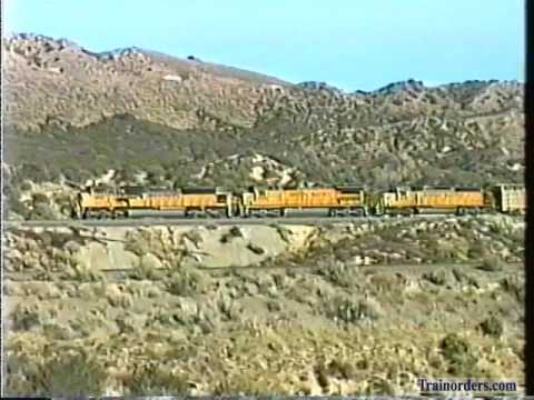 Classic Railroad Series 03 - BNSF and UP on busy Cajon Pass July 16, 2001