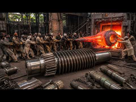 How Giant Steel Rollers Are Made 🔥 Incredible Manufacturing Process