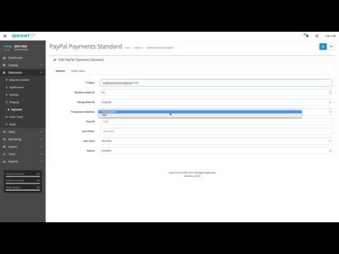 How to Install PayPal Standard - OpenCart 2.0 - 2.X Video Tutorials for Beginners 019