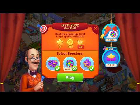 USE 2100 COIN - HomeScapes Level 2892 - 2893 | Gameplay Walkthrough