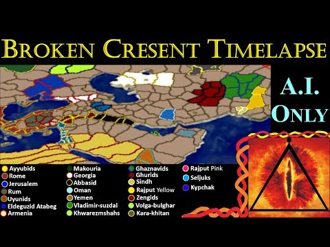 Broken Crescent TimeLapse: Medieval 2 Total War (A.I. Only)