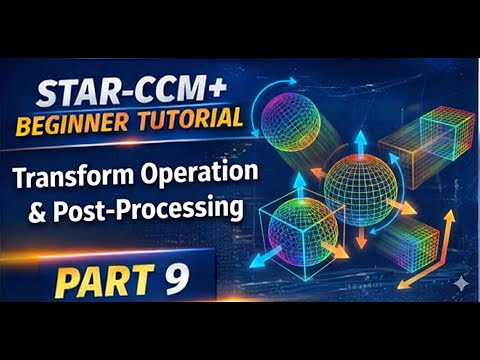 STAR-CCM+ Beginner Tutorial | Part 9 : Transform Operations