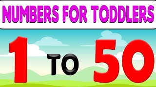 1 to 50 Number Names for Kids | Learn Numbers with Spelling | Animation Learning Video